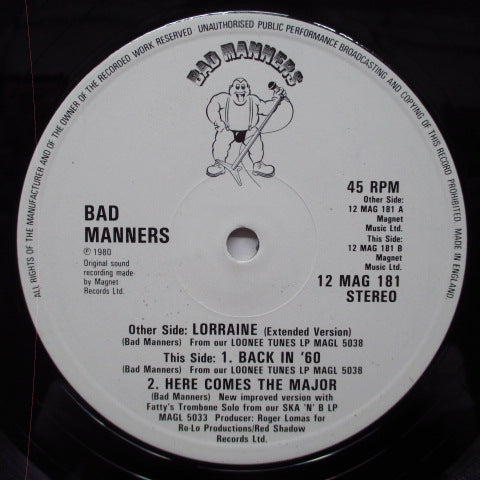 BAD MANNERS (バッド・マナーズ) - Lorraine (Extended Version) +2 (UK Orig.12")