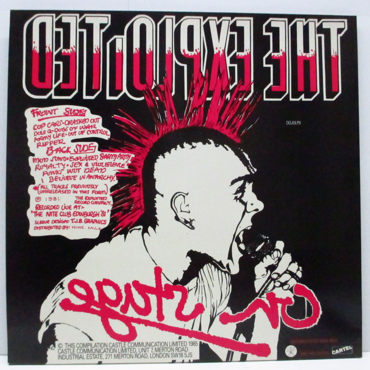 EXPLOITED, THE (ジ・エクスプロイテッド)  - On Stage (UK '85 再発 LP/DOJOLP9)