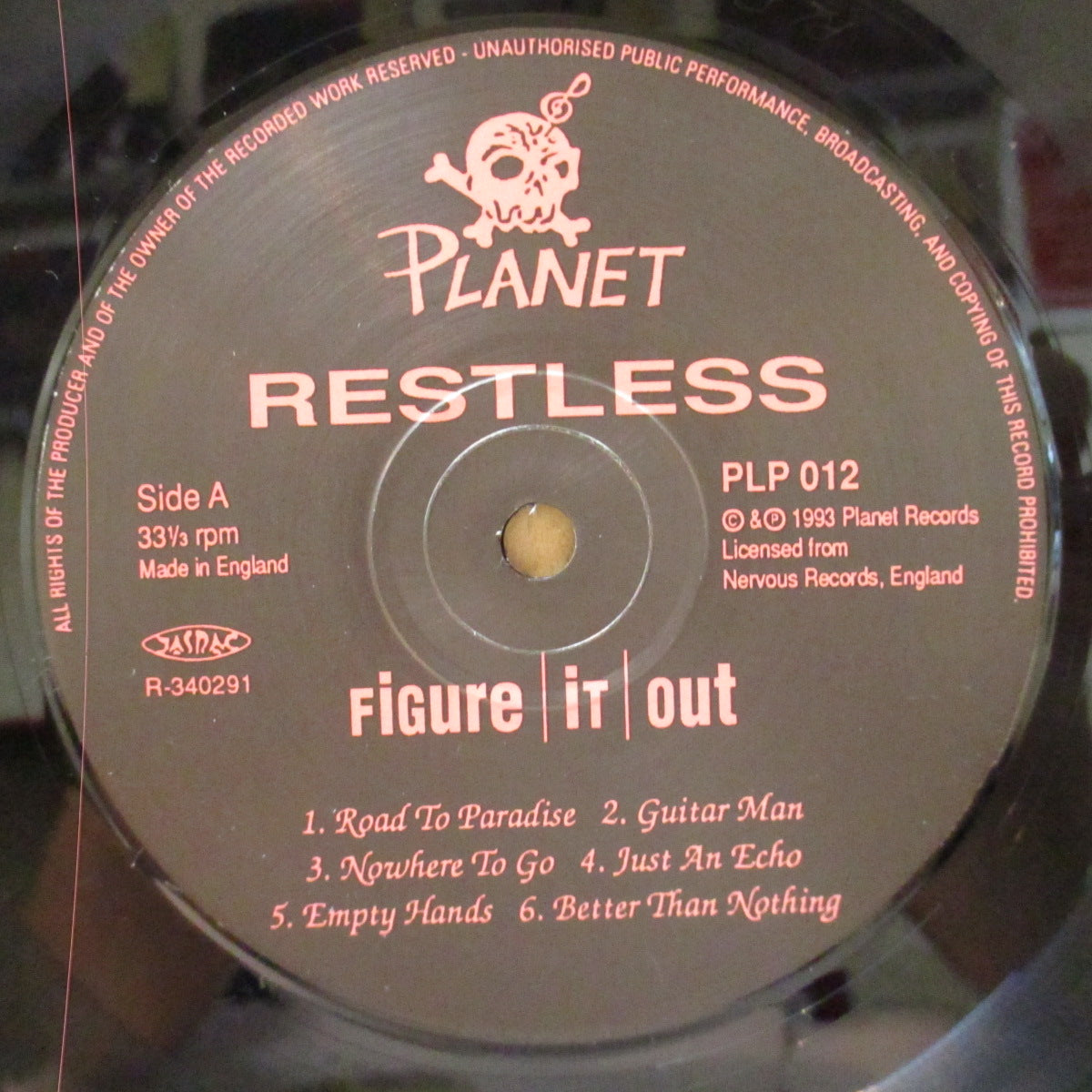 RESTLESS (レストレス) - Figure It Out (Japan オリジナル LP+Poster)