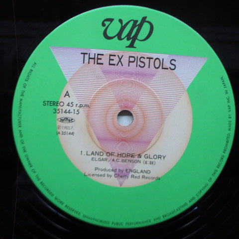 EX PISTOLS, THE (エックス・ピストルズ) - Land Of Hope & Glory (Japan オリジナル 12"/帯欠)