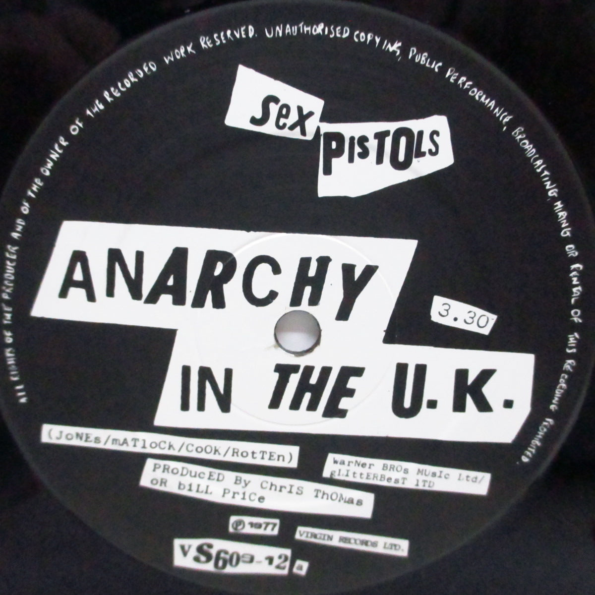 SEX PISTOLS (セックス・ピストルズ) - Anarchy In The U.K. +2 (UK '83 再発 12)