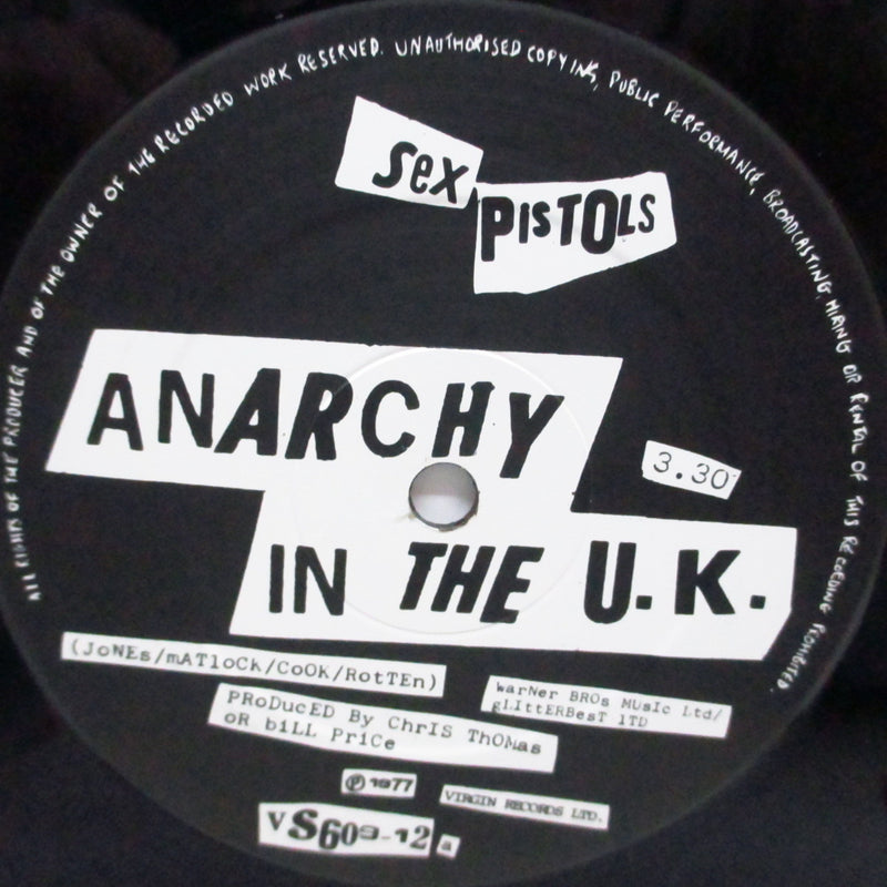 SEX PISTOLS (セックス・ピストルズ) - Anarchy In The U.K. +2 (UK '83 再発 12