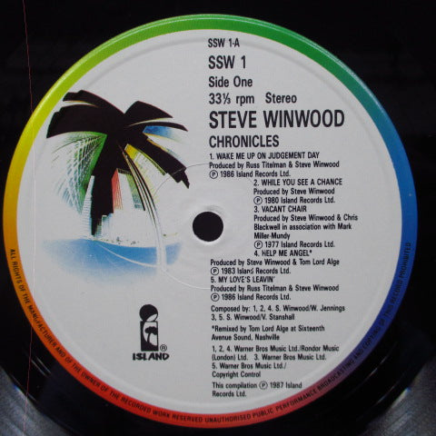 STEVE WINWOOD - Chronicles (UK Orig.LP+Inner)