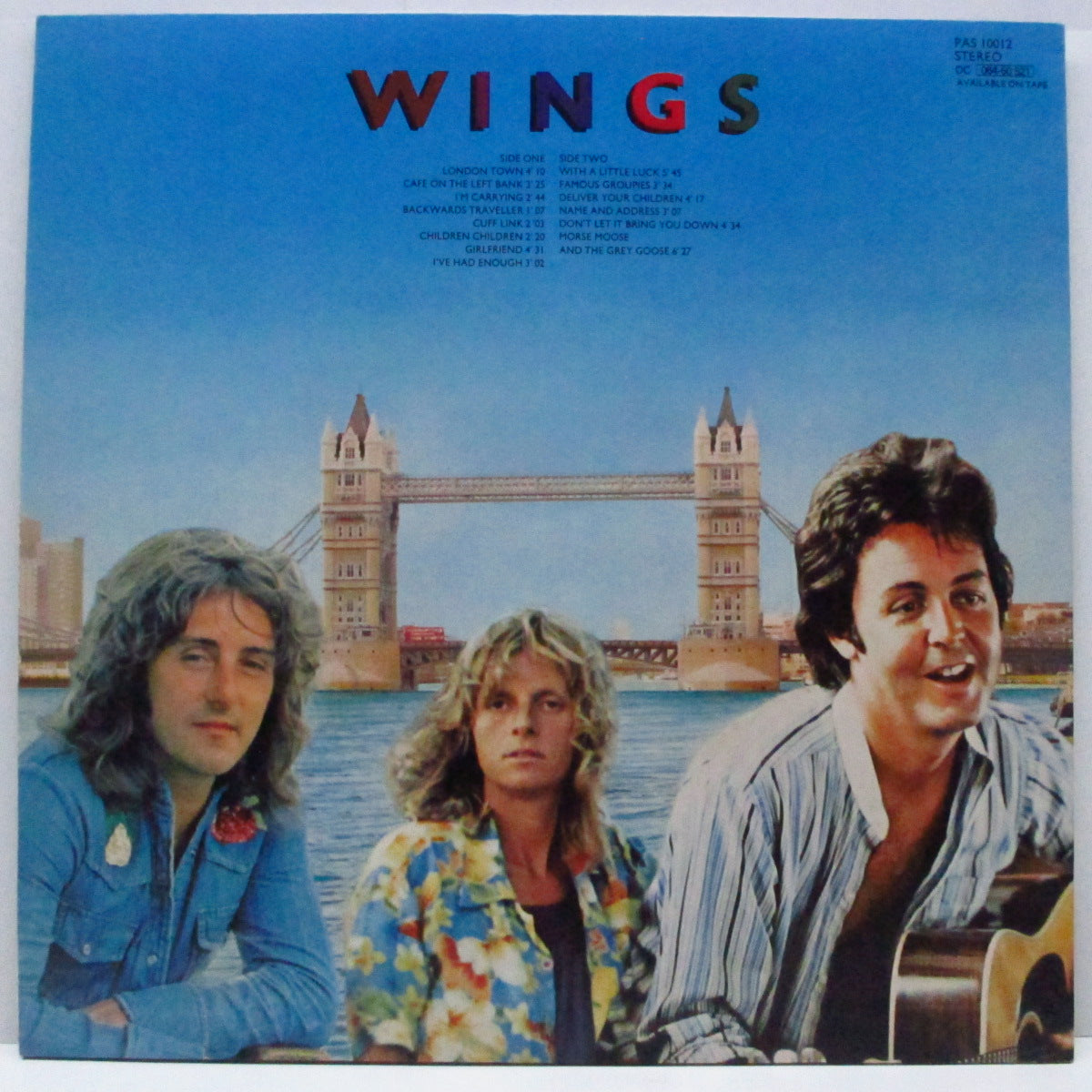 PAUL McCARTNEY u0026 WINGS (ポール・マッカートニー u0026 ウイングス)-London Town (UK オリジナル LP+