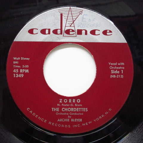 CHORDETTES - Zorro / Love Is A Two-Way Street