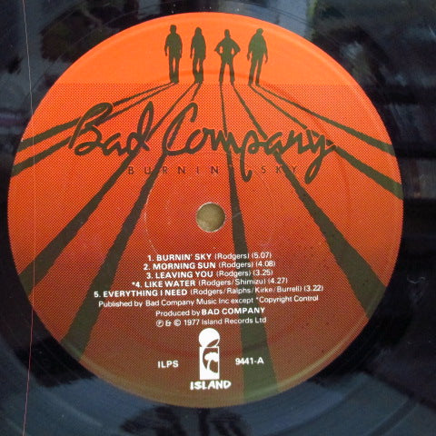 BAD COMPANY (バッド・カンパニー) - Burnin' Sky (UK Orig.LP/Gatefold CVR)