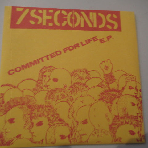 7 SECONDS - Committed For Life E.P. (US 6th Press? 7"/On Address PS)