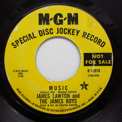 JAMES LAWTON & THE JAMES BOYS - Music / Couldn't You (Promo)