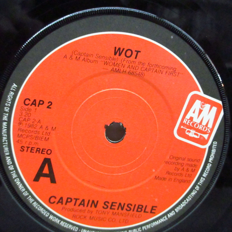 CAPTAIN SENSIBLE (キャプテン・センシブル) - Wot! / Strawberry Dross (UK Orig.7")