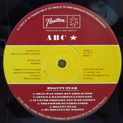 ABC - Beauty Stab (UK Orig.LP)