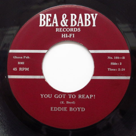 EDDIE BOYD - Come Home! (Orig./Bea & Baby-108)