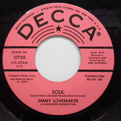 JIMMY LOVEMAKER - Foxy Devil / Soul (Promo)