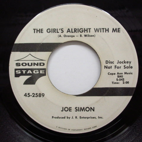 JOE SIMON - The Girls Alright With Me (Promo)