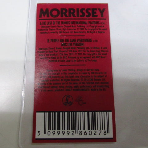 MORRISSEY (モリッシー)  - The Last Of The Famous International Playboys (UK/EU 限定ピクチャー 7"+Stickerd PVC)