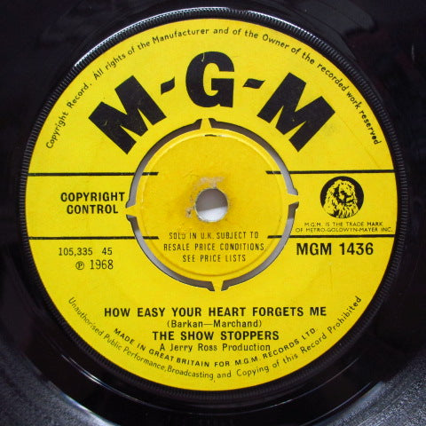 SHOW STOPPERS - Eeny Meeny / How Easy Heart Forgets Me (UK オリジナル 7")