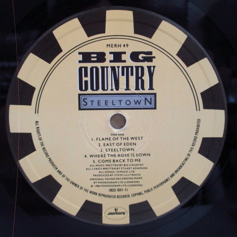 BIG COUNTRY - Steeltown (UK Orig.LP+Inner/GS)