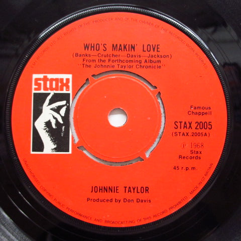 JOHNNIE TAYLOR - Who's Making Love (UK Reissue)