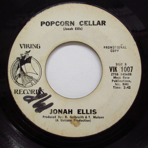 JONAH ELLIS - I Get Hot / Popcorn Cellar (Promo)