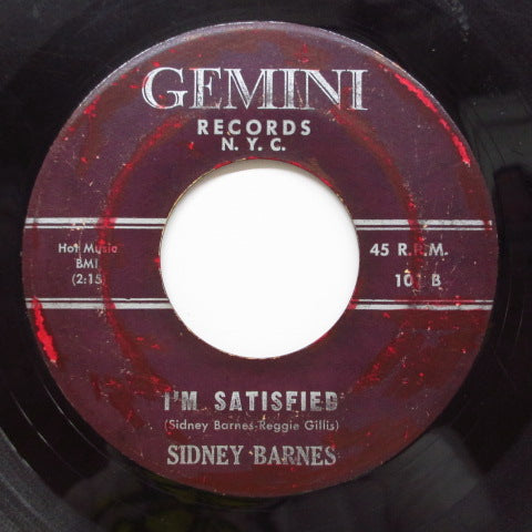 SIDNEY BARNES - I'm Satisfied (Orig)