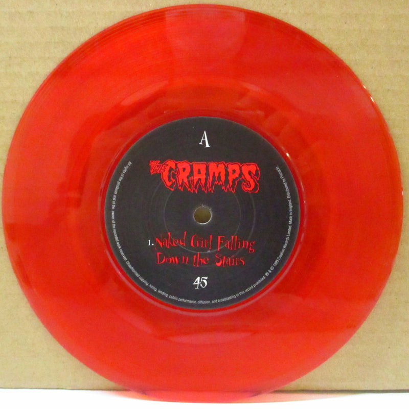 CRAMPS (クランプス)  - Naked Girl Falling Down The Stairs (UK Limited Red Vinyl 7"/Stickered PS)