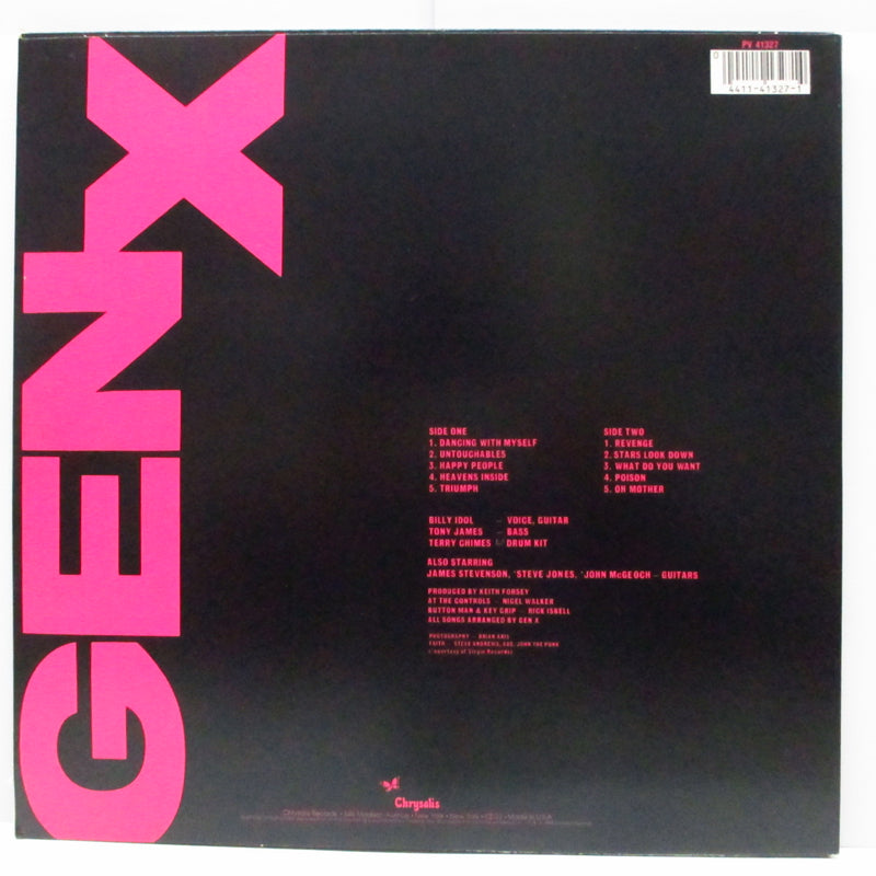 GENERATION X (GEN X) (ジェネレーション X)  - Kiss Me Deadly (US 80's 再発「カラーバタフライ」ラベ LPバーコードジャケ)