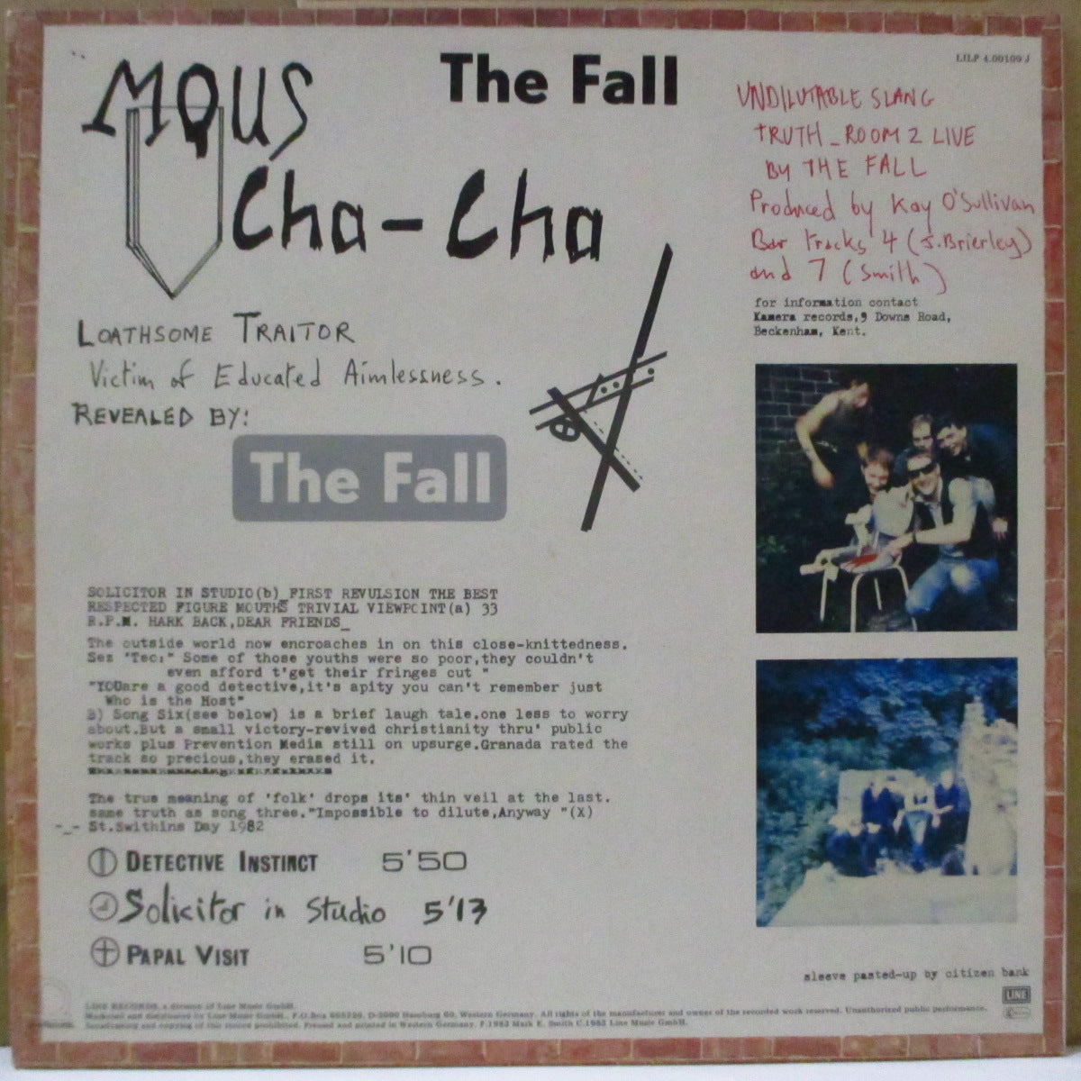 FALL, THE (ザ・フォール)  - Room To Live (German '86 限定再発ホワイトヴァイナル LP)