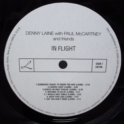 DENNY LAINE with PAUL McCARTNEY  - In Flight (EU Reissue LP)