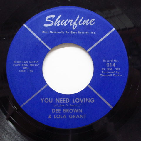 DEE BROWN & LOLA GRANT - You Need Loving (Orig)