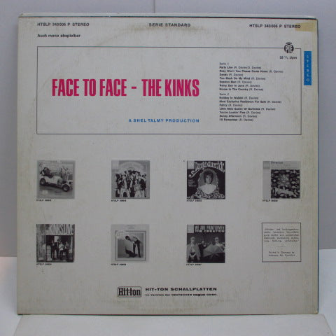 KINKS (キンクス) - Face To Face (German Orig.Stereo LP/CS)