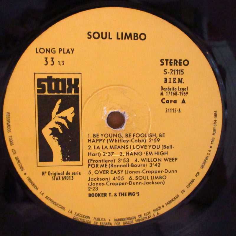 BOOKER T. & THE MG’S - Soul Limbo (Spain Orig.Stereo LP/両面CS)