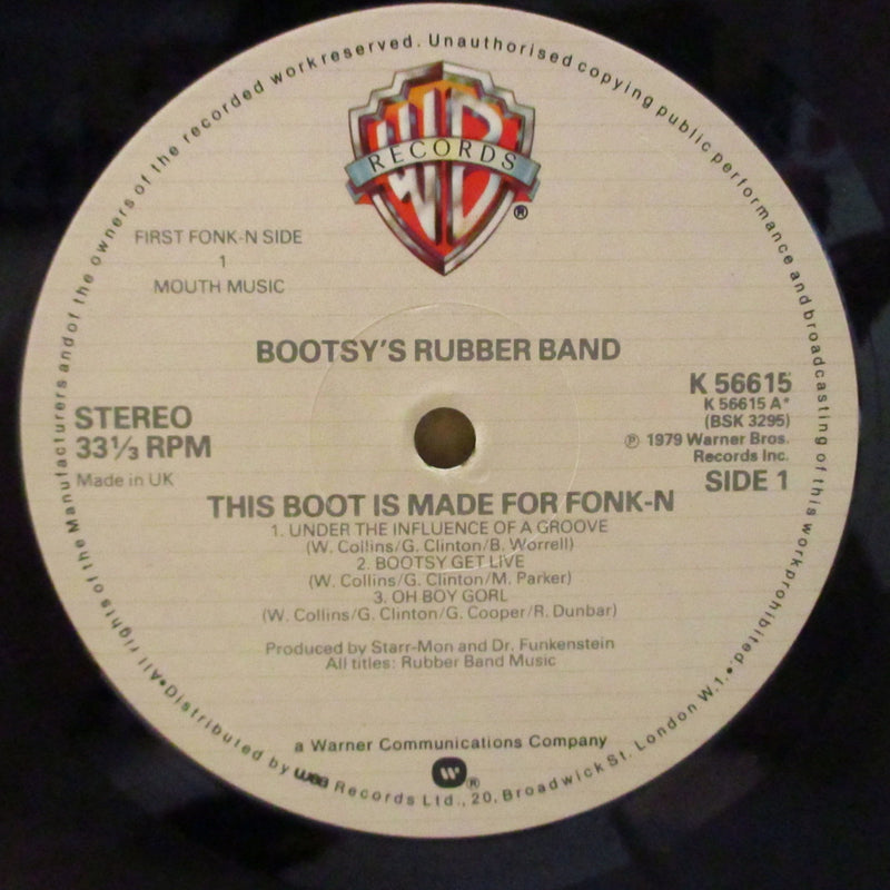 BOOTSY'S RUBBER BAND (ブーツィーズ・ラバー・バンド)  - This Boot Is Made For Fonk-N (UK Orig.LP+Inner)