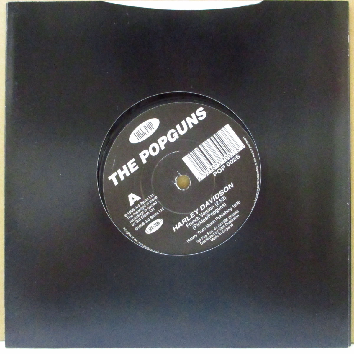 POPGUNS, THE (ポップガンズ)  - Harley Davidson (UK Orig.7"/Die-Cut CVR)