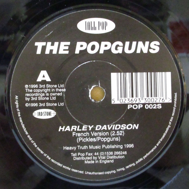 POPGUNS, THE (ポップガンズ)  - Harley Davidson (UK Orig.7"/Die-Cut CVR)