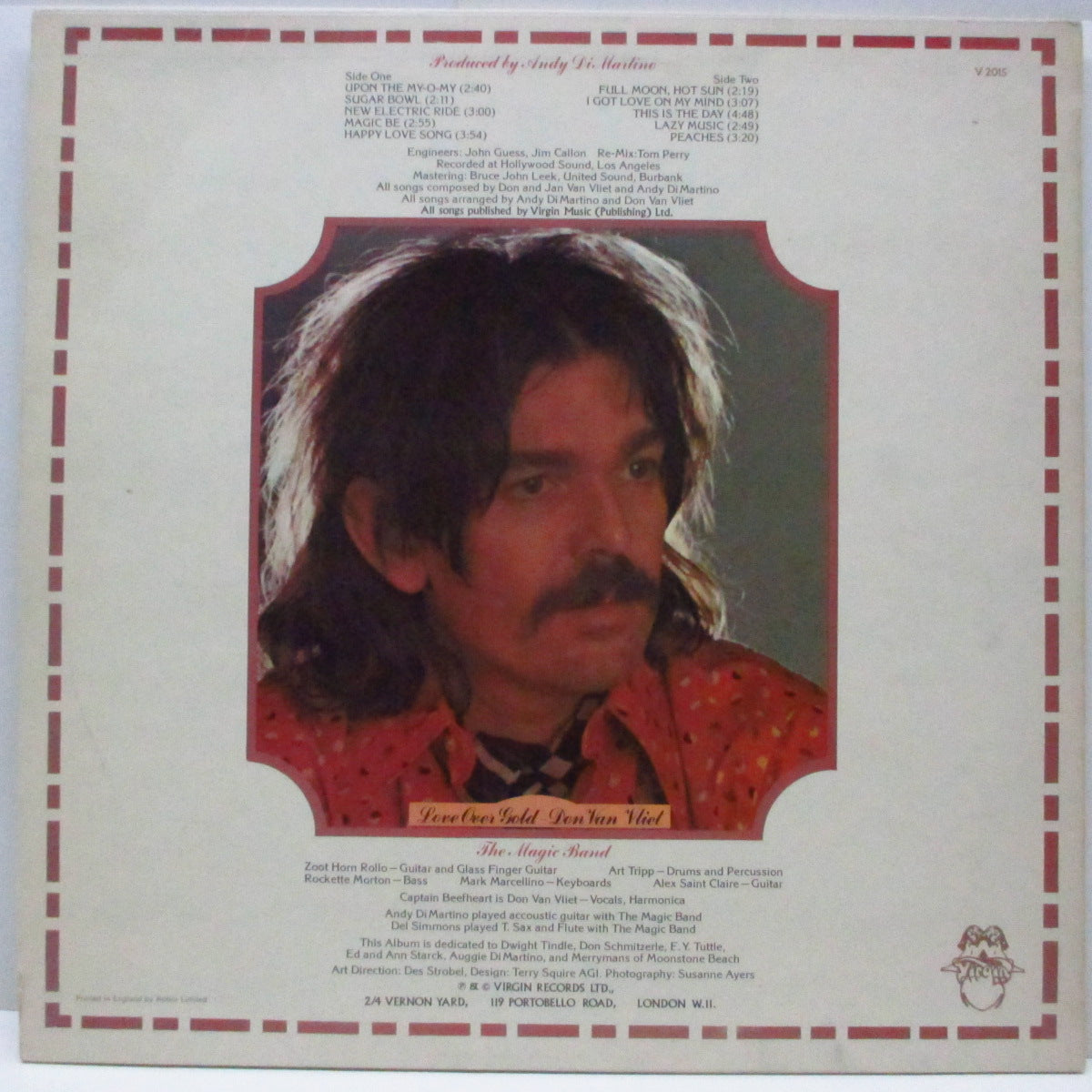 CAPTAIN BEEFHEART & The Magic Band  (キャプテン・ビーフハート & ザ ・マジック・バンド)  - Unconditionally Guaranteed (UK オリジナル「カラー２ビーナス/ドラゴン」ラベLP)