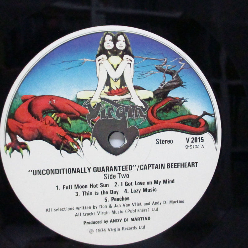 CAPTAIN BEEFHEART & The Magic Band  (キャプテン・ビーフハート & ザ ・マジック・バンド)  - Unconditionally Guaranteed (UK オリジナル「カラー２ビーナス/ドラゴン」ラベLP)