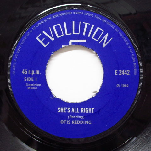 OTIS REDDING (& THE SHOOTERS) - She's All Right (UK Reissue)