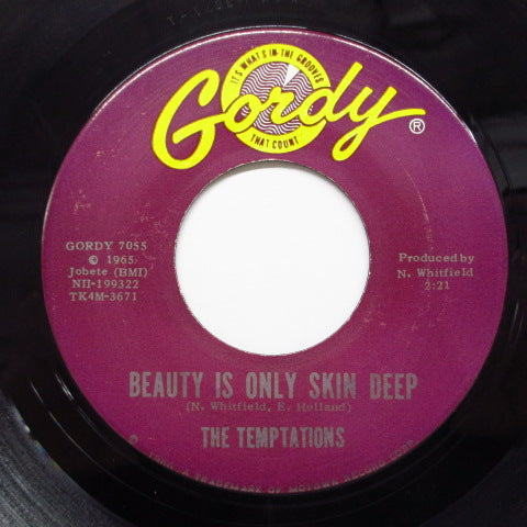 TEMPTATIONS (テンプテーションズ)  - Beauty Is Only Skin Deep (US Orig.7"+PS)