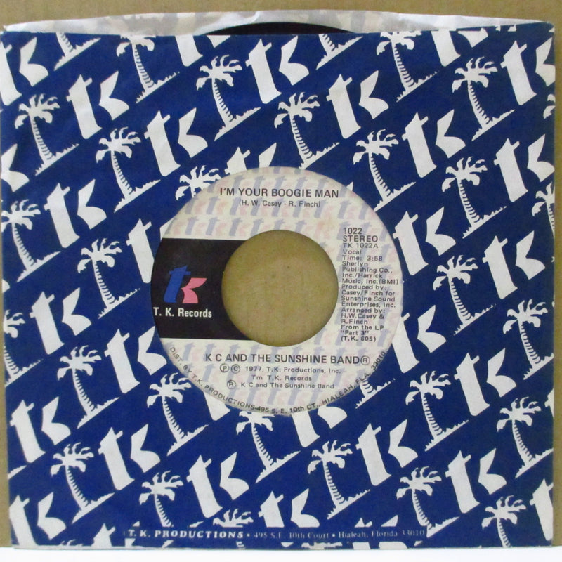 K.C.& THE SUNSHINE BAND (K.C.&ザ・サンシャイン・バンド)  - I'm Your Boogie Man (US Orig.7"+CS)