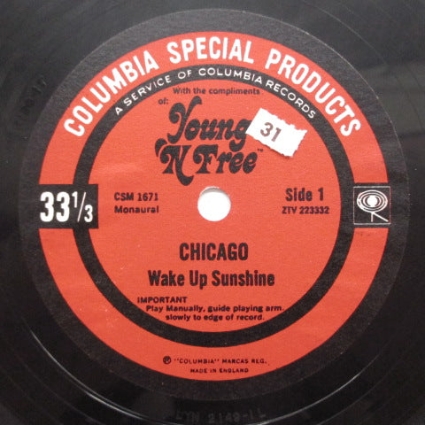 CHICAGO / SANTANA - Young 'N Free (US/UK PROMO Split Flexi 7")