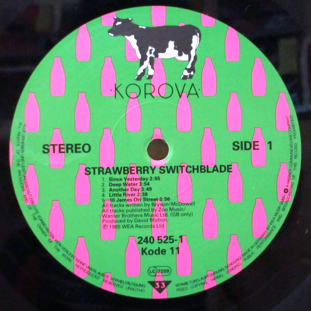 STRAWBERRY SWITCHBLADE (ストロベリー・スイッチブレイド)  - S.T. (UK-EU 限定オリジナル LP+ボーナス 7", インナー)