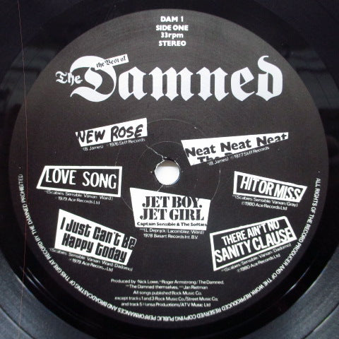 DAMNED, THE (ザ ・ダムド) - Another Great Record From ... : The Best Of....(UK 80's 再発「シルバーロゴ・ラベ」 LP+インナー)