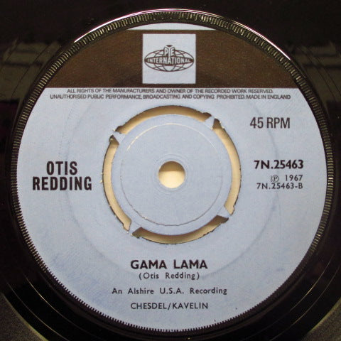 OTIS REDDING - Gama Lama / She's All Right (UK Orig)