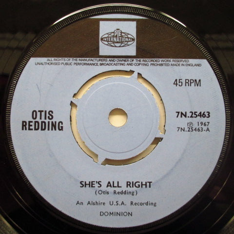 OTIS REDDING - Gama Lama / She's All Right (UK Orig)