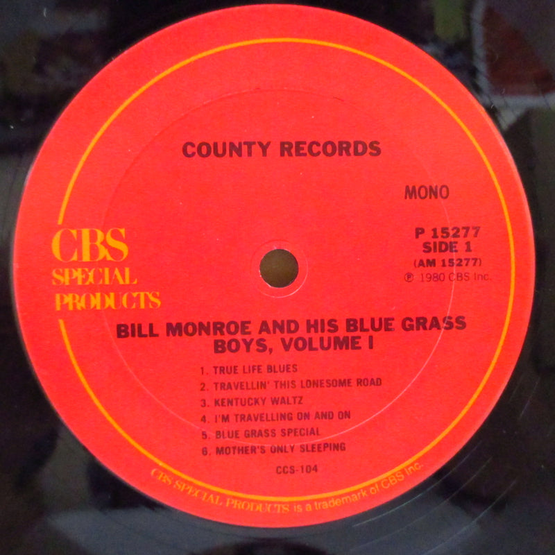 BILL MONROE & HIS BLUEGRASS BOYS  (ビル・モンロー)  - The Classic Bluegrass Recordings Vol.1 (US Orig.Mono LP)