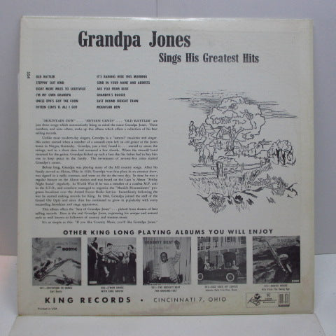 GRANDPA JONES (グランパ・ジョーンズ) - Sings His Greatest Hits (US オリジナル・モノラル LP/2ndプレス・ジャケ)