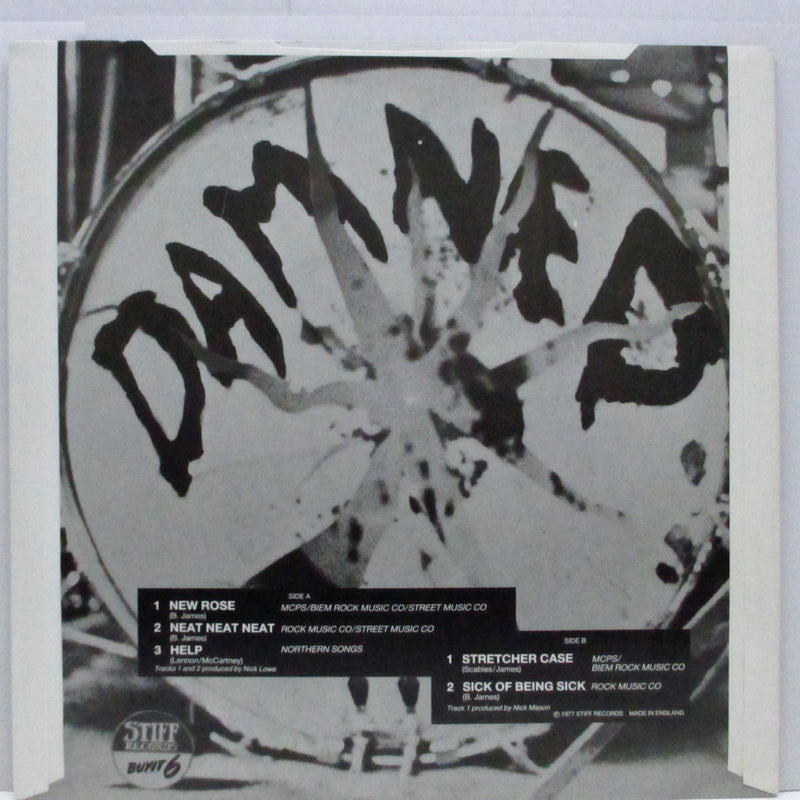 DAMNED, THE (ダムド)  - New Rose (UK '86 限定再発ホワイトヴァイナル 12"/Stickered CVR /BUYIT-6)