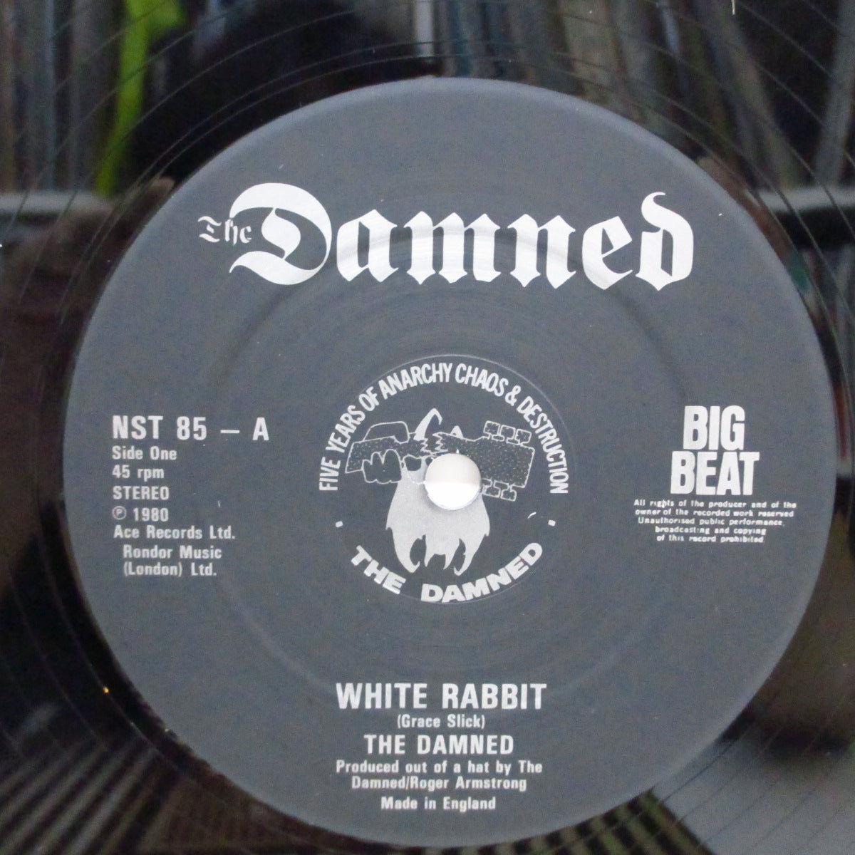 DAMNED, THE (ダムド)  - White Rabbit (UK '83 再発「ブラックラベ」12")