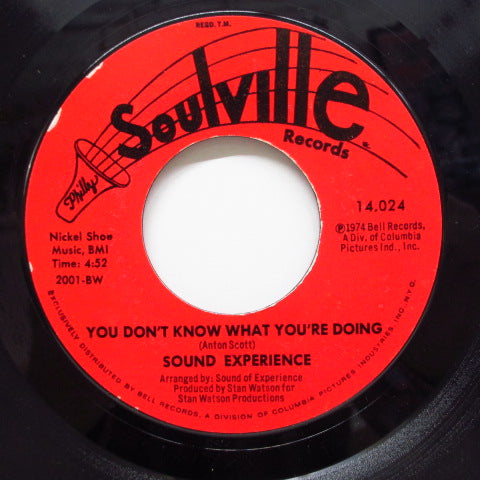 SOUND EXPERIENCE - Don't Fight The Feeling (Soulville-14024)