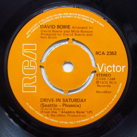 DAVID BOWIE - Drive-In Saturday (Seattle-Phoenix) (UK Orig.Round Center)
