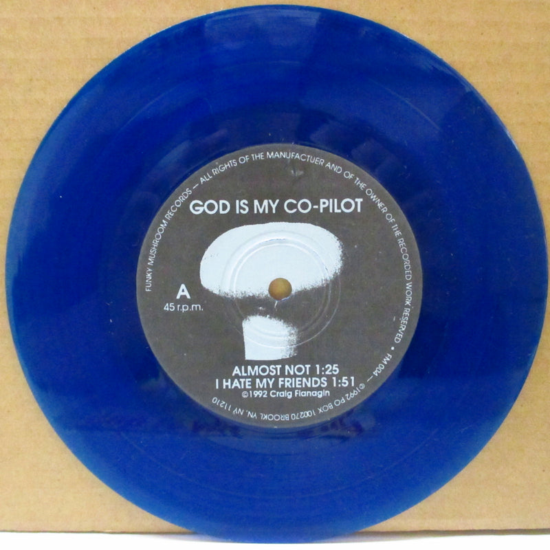 GOD IS MY CO-PILOT (ゴッド・イズ・マイ・コーパイロット)  - On A Wing & A Prayer (US Orig.Blue Vinyl 7"/廃盤 NEW)